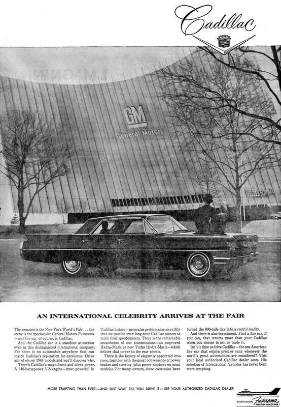 1964 General Motors Worlds Fair Futurama - Newspaper Ad 10.5 x 15.jpg